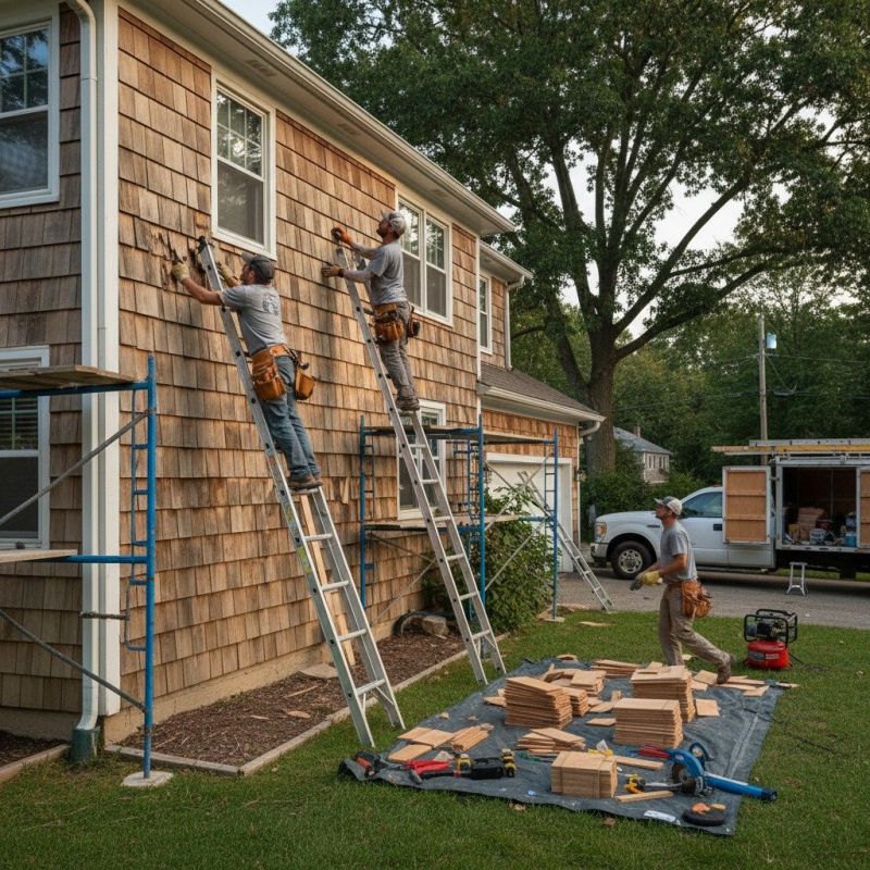 Hardwood Siding Installation
